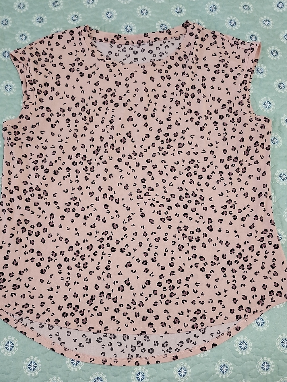 Style & Co. Pink Leopard Print Sleeveless Tank, The Tag Was Previosly Cut Out.